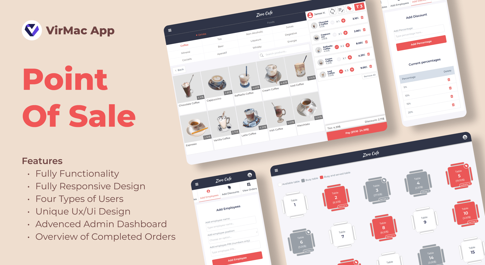 Fully functional Point Of Sale (POS) System built with bubble.io